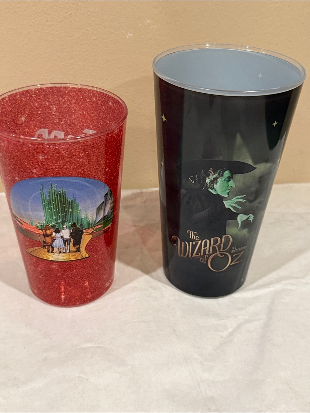 The Wizard of Oz The Sphere Las Vegas Tumblers Red Glitter & Black Wicked Witch